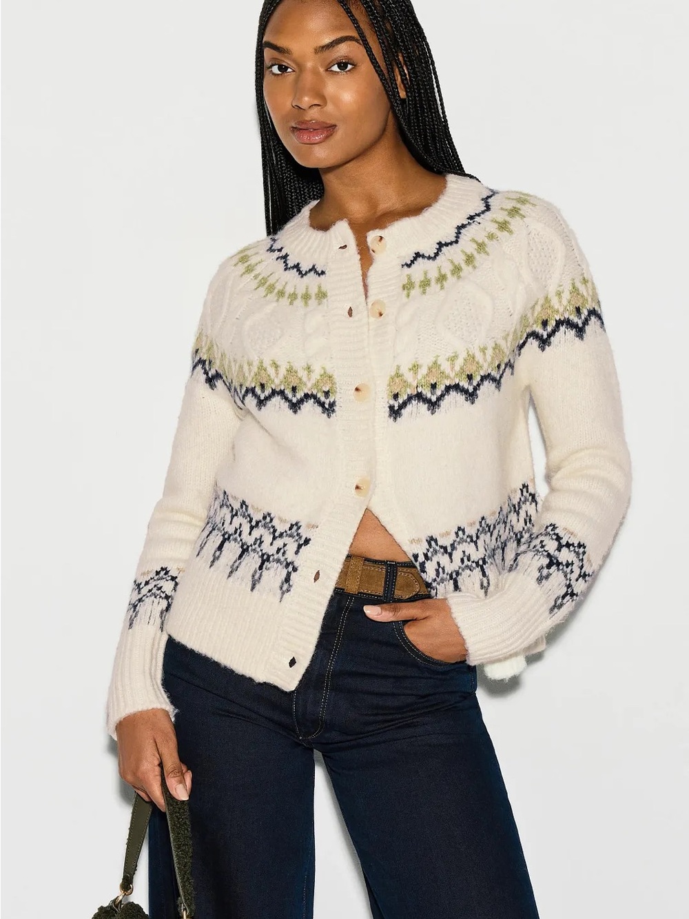 Fifteen Twenty Astrid Fair Isle Cardigan